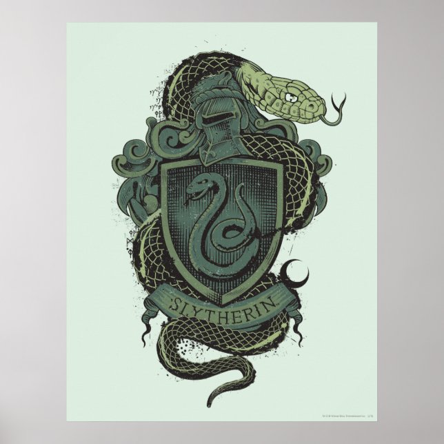 Harry Potter | Slytherin vapensköld Poster (Framsidan)
