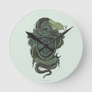 Harry Potter | Slytherin Vapensköld Rund Klocka