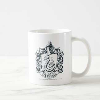 Harry Potter | Slytherin Vapensköld - Svartvitt Kaffemugg