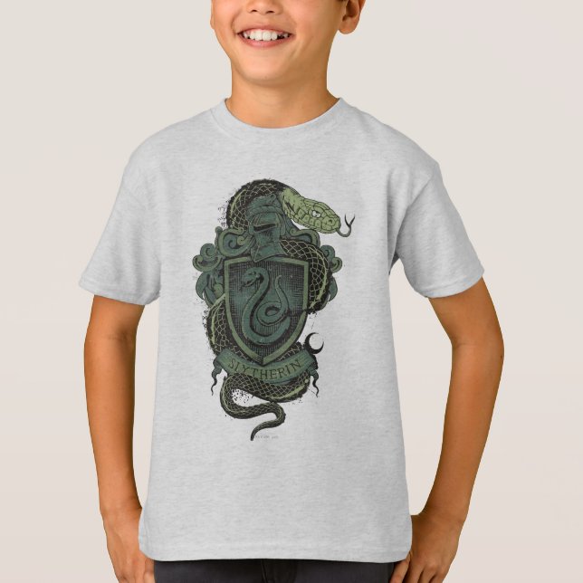 Harry Potter | Slytherin vapensköld T Shirt (Framsida)