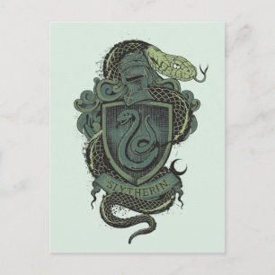 Harry Potter   Slytherin Vapensköld Vykort