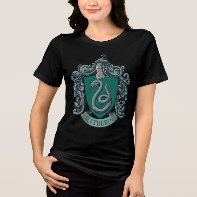 Harry Potter | Slytherin vapensköldgrönt Tee (Framsida)