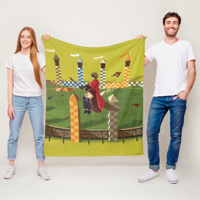 HARRY POTTER™ Söker efter Golden Snitch Fleecefilt (På plats)