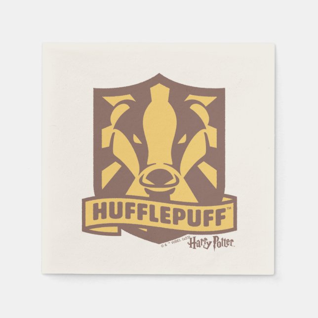 HARRY POTTER™ | Sommarmagiska HUFFLEPUFF™-Vapenskö Pappersservett (Framsidan)
