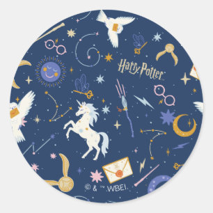 HARRY POTTER™ Sommarsolståndsikonmönster Runt Klistermärke