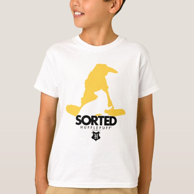 Harry Potter | Sorterad i HUFFLEPUFF™ elevhem T Shirt (Framsida)