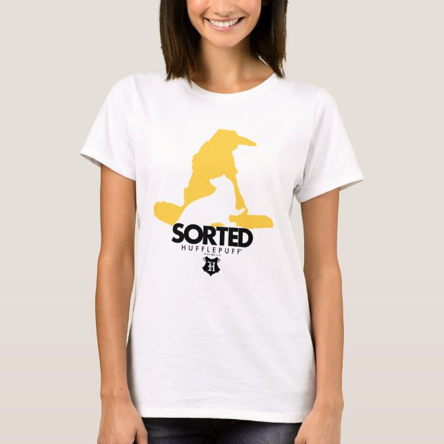 Harry Potter | Sorterad i HUFFLEPUFF™ elevhem Tee (Framsida)
