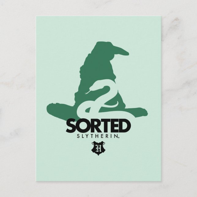 Harry Potter | Sorterad i SLYTHERIN™ House Vykort (Framsida)