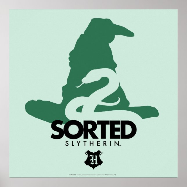 Harry Potter | Sorterad i SLYTHERIN™-kollegiet Poster (Framsidan)