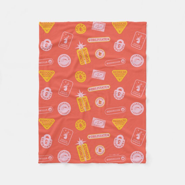 HARRY POTTER™ | SPÅDOMAR MÖNSTER FLEECEFILT (Framsidan)