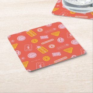 HARRY POTTER™   SPÅDOMAR MÖNSTER UNDERLÄGG PAPPER KVADRAT