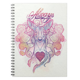 Harry Potter Spell | "Always" Doe Patronus Anteckningsbok Med Spiral