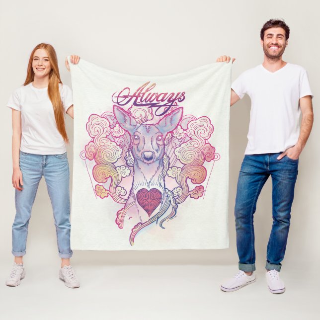 Harry Potter Spell | "Always" Doe Patronus Fleecefilt (På plats)