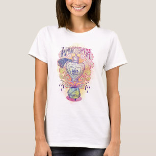 Harry Potter Spell Amortentia Kärlek Potion Flas Tee Shirt