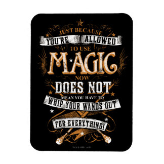 Harry Potter Spell | Bara för att du är tillåten Magnet