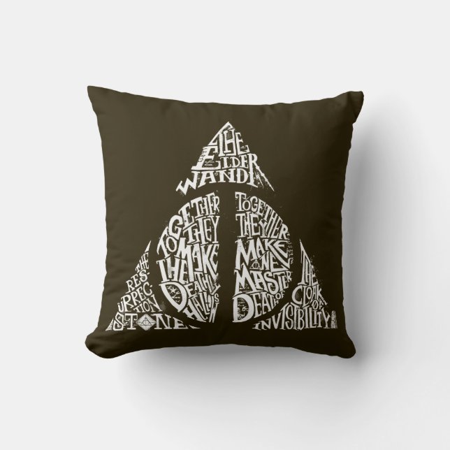 Harry Potter Spell | DATORHALLOWS Typografi GR Kudde (Framsida)