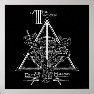 Harry Potter-spell | DEATHLY HALLOWS-grafik Poster
