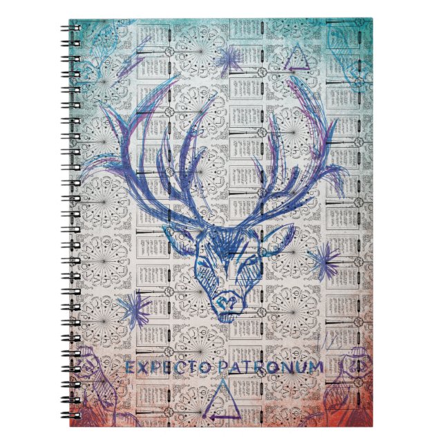 Harry Potter Spell | EXPECTO PATRONUM™Hjort Skiss Anteckningsbok (Framsidan)