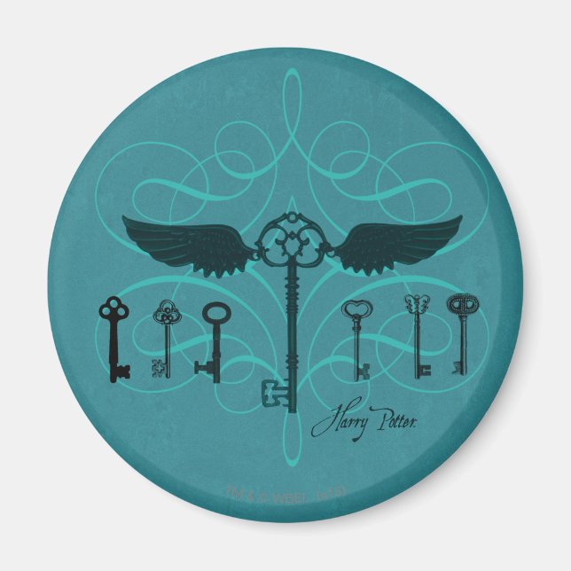Harry Potter Spell | Flygning i Nycklar Magnet (Framsidan)