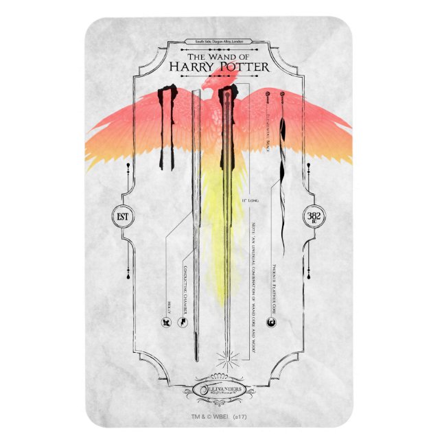 Harry Potter Spell | Harry's Trollspö Infografik Magnet (Vertikal)