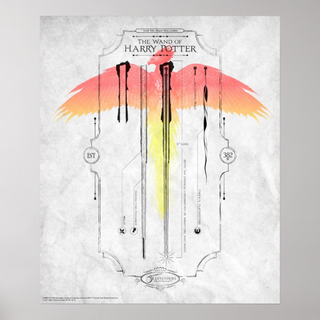 Harry Potter Spell | Harry's Trollspö Infografik Poster (Framsidan)