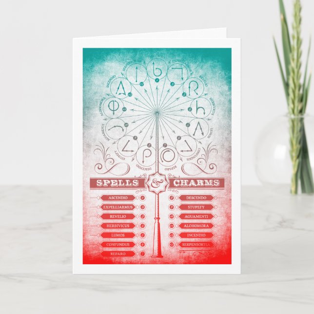 Harry Potter-spell | Instruktioner för Spells & Ch Kort (Framsida)