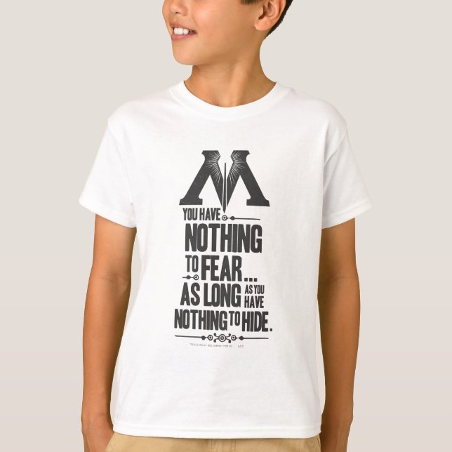 Harry Potter-spell | Magidepartementets propaganda Tee Shirt (Framsida)