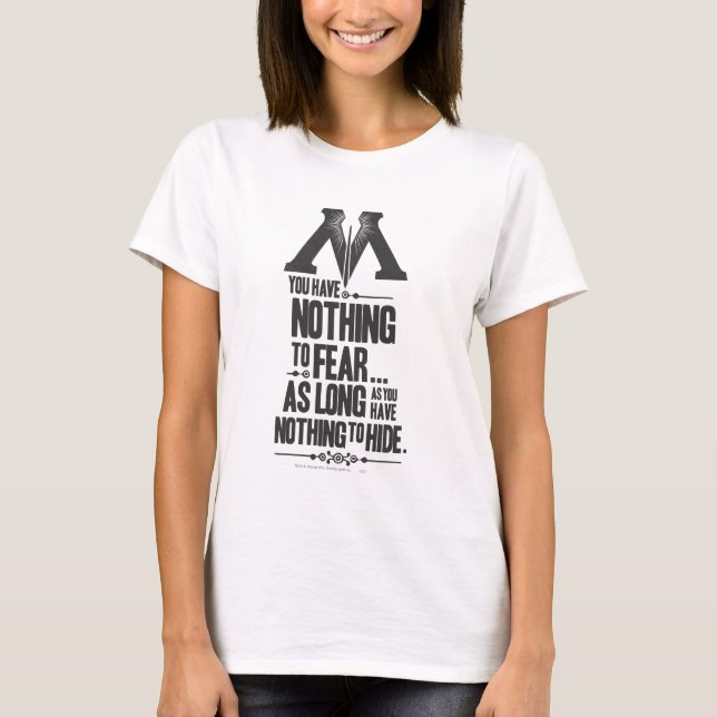 Harry Potter-spell | Magidepartementets propaganda Tee Shirt (Framsida)
