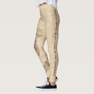 Harry Potter Spell   Marauders Karta Leggings