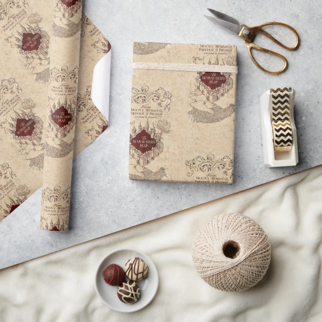 Harry Potter Spell | Marauders Karta Presentpapper (Hantverk)