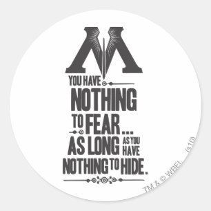 Harry Potter Spell   Mission av Magic Propaganda Runt Klistermärke