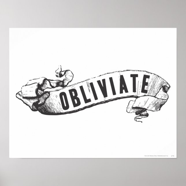 Harry Potter Spell | Obliviat Poster (Framsidan)