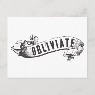 Harry Potter Spell Obliviat Vykort