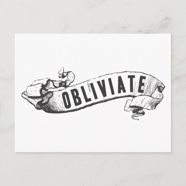Harry Potter Spell | Obliviat Vykort (Framsida)