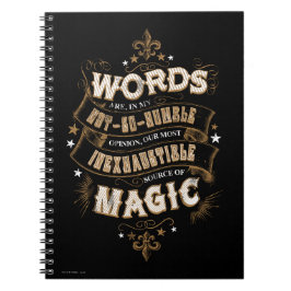 Harry Potter-spell | Ord är vår mest outsinliga Anteckningsbok Med Spiral