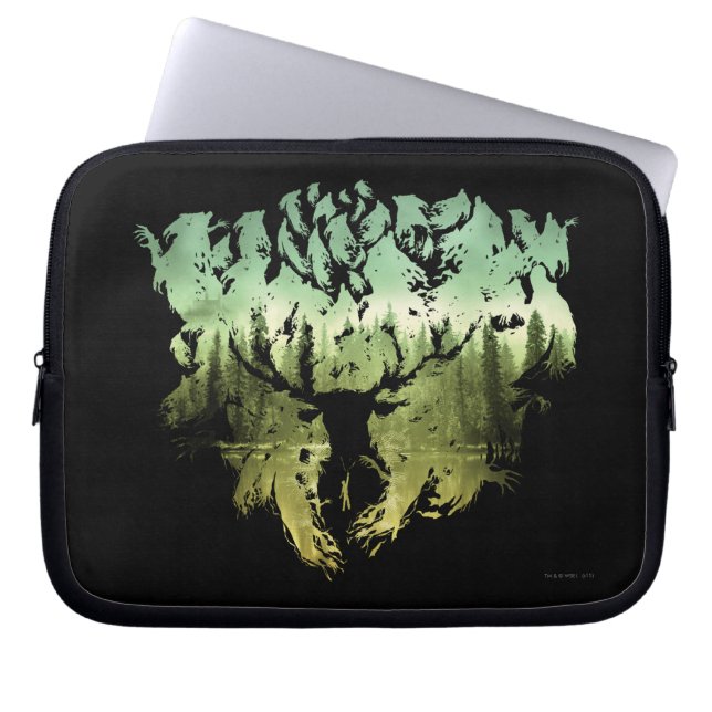 Harry Potter Spell | Stag Patronus Laptop Fodral (Framsidan)