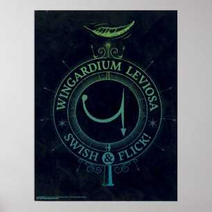 Harry Potter Spell Wingardium Leviosa Graphic Poster