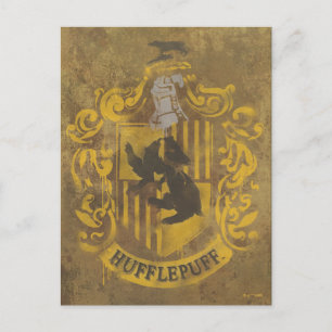 Harry Potter   Sprayfärg för Vapensköld av Hufflep Vykort