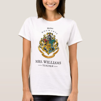 Harry Potter Teacher | Hogwarts Crest - Fullt Färg T Shirt