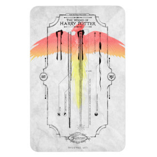 Harry Potter Tecken | Harrys Trollstav Infographic Magnet