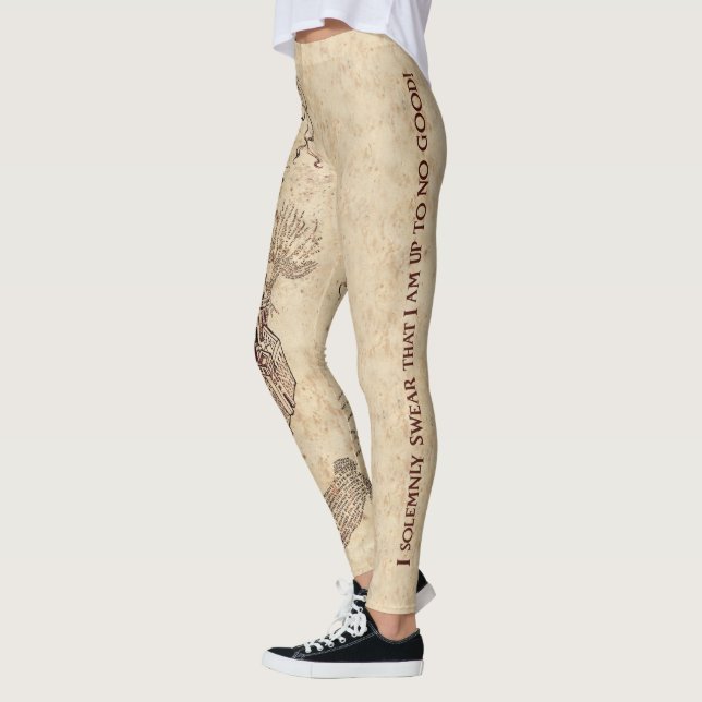 Harry Potter Tecken | Marodörkartan Leggings (Vänster)