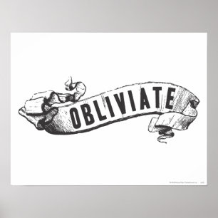 Harry Potter Tecken   Obliviate Poster