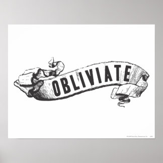 Harry Potter Tecken | Obliviate Poster