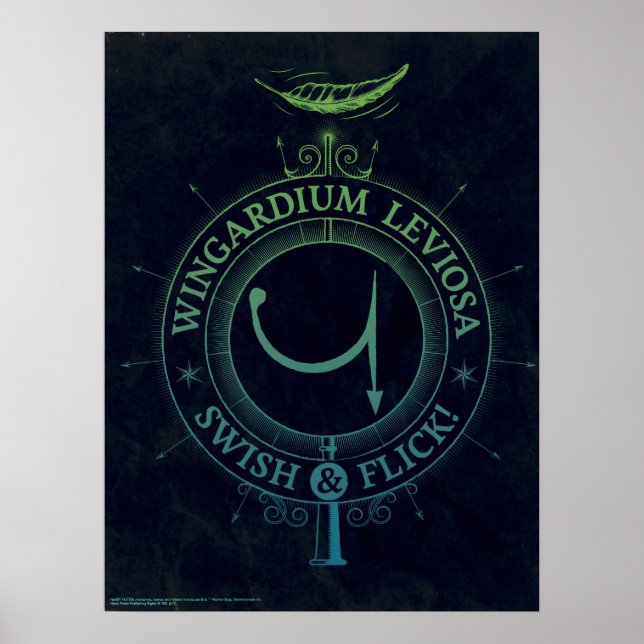 Harry Potter Tecken | Wingardium Leviosa Grafik Poster (Framsidan)