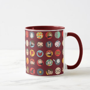 Harry Potter Tecknad Icons Mönster Mugg
