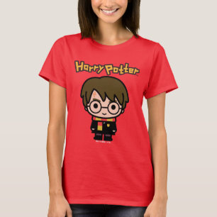 Harry Potter tecknad karaktärskonst T-shirt