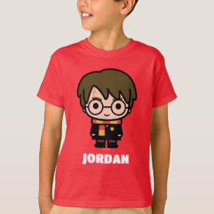 Harry Potter Tecknad Karaktärskonst T Shirt