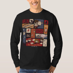 Harry Potter Tecknad Scenes Mönster T Shirt