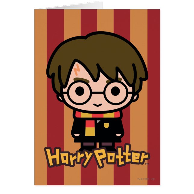 Harry Potter Tecknade figurer Art Hälsningskort (Framsidan)
