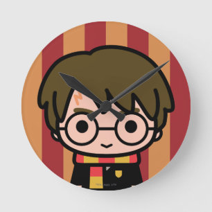 Harry Potter Tecknade figurer Art Rund Klocka